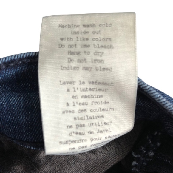 Rag & Bone Jeans Ankle Skinny Size 25 Blue Denim Raw Released Hem - Picture 14 of 15